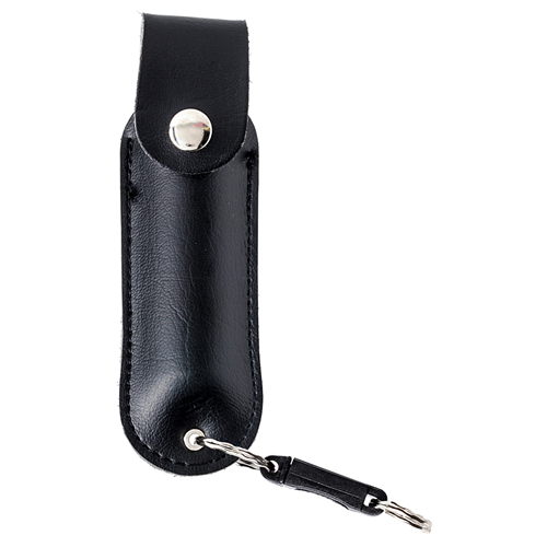 3-4oz Pepper Spray W- Leather Holster & Quick Release Clip