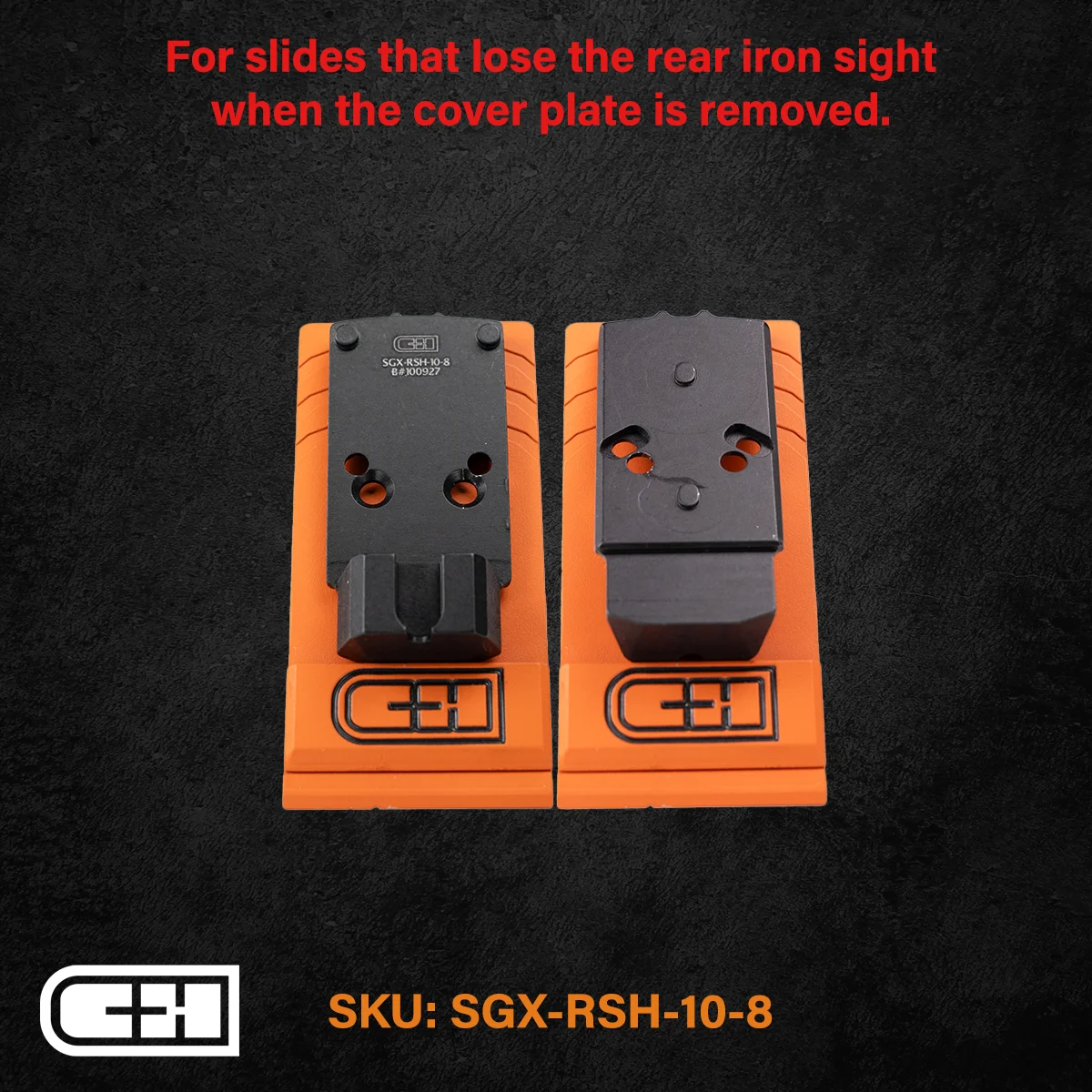 Optics Adapter Plate -sig P320 Legion (x-five-m17-m18) W- R1p-dpp Cut To Rmr-sro-holosun 407c 507c 508t W- 10-8 Rear Sight