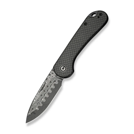 Civivi Elementum Slip Joint Knife Carbon Fiber Handle (2.96" Damascus Blade)