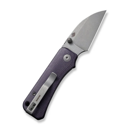 Civivi Baby Banter Wharncliffe Thumb Stud Knife Micarta Handle (2.32" Nitro-v Blade) C19068sc-2