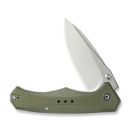 Civivi Photonix Flipper & Thumb Stud Knife Od Green Coarse G10 Handle (3.7" Satin Finished 14c28n Blade) C23081b-2