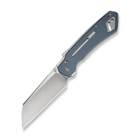 Civivi Buster Fg Thumb Stud & Superlock Knife Neutral Blue Coarse G10 Handle (4.2" Satin Finished Nitro-v Blade)