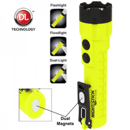 X-series Intrinsically-safe Dual-light Flashlight W- Dual Magnets