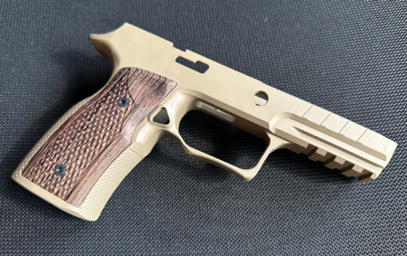 Sharps 320 Improved Grip Module Fde Cerakote W-wenge Wood Grips