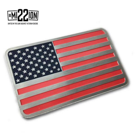 Reverse Thin Blue Line Car Emblem