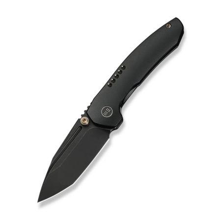 Weknife Micro Trogon Thumb Stud Knife Black Titanium Handle