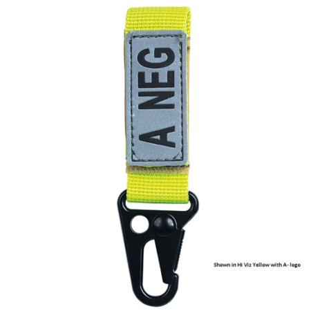 Embroidered Blood Type Tags (O+)